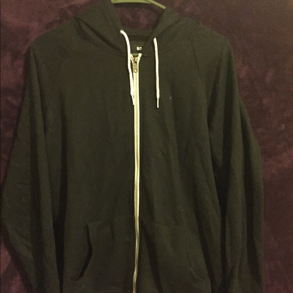 Black zip up hoodie